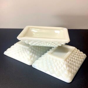 English Hobnail Milk Glass - WESTMORELAND